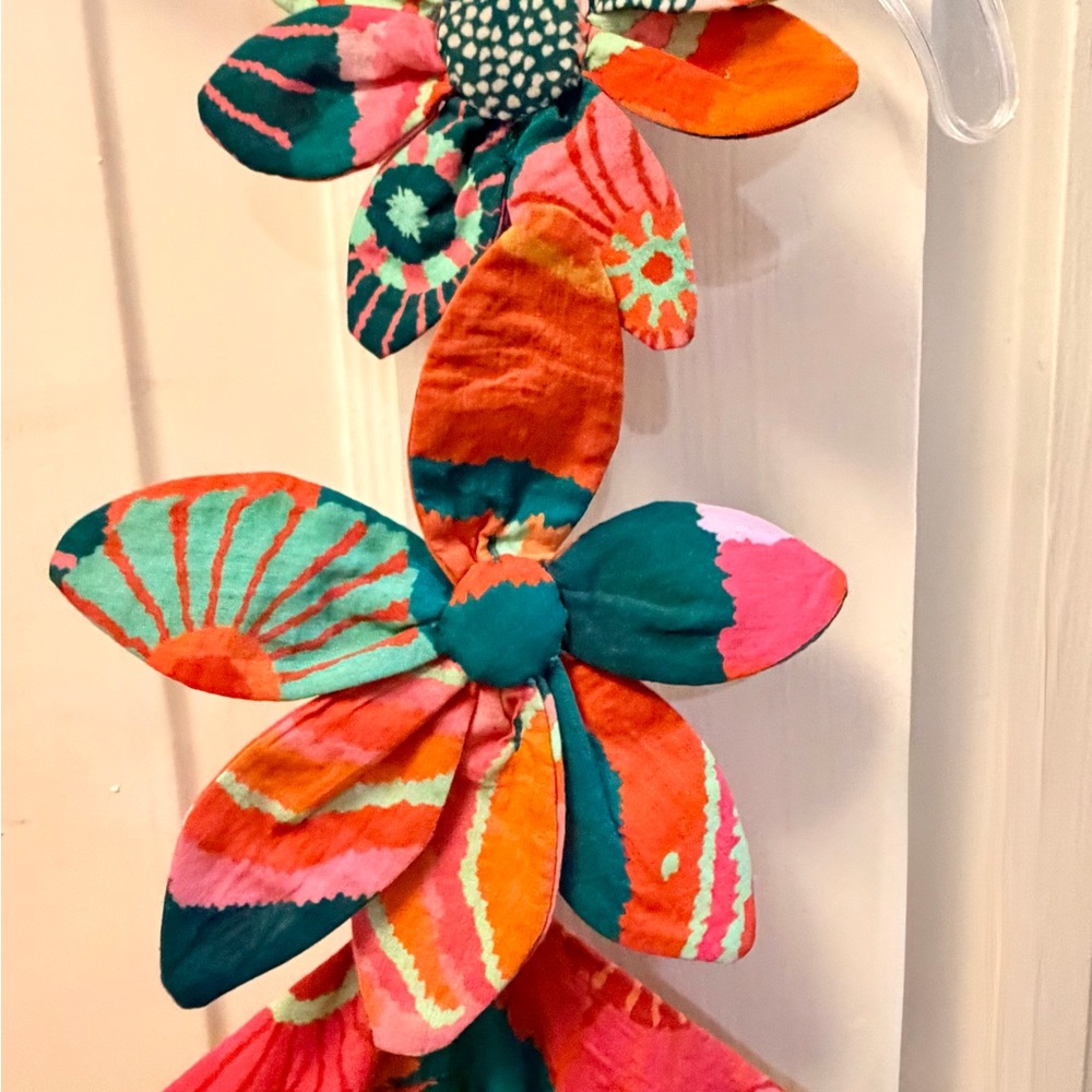 FARM Rio Teal, Orange & Pink Floral Strapless Dress - Picture 6 of 9